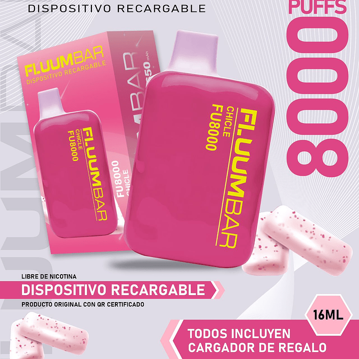 Fluumbar 8.000 Puffs Vaporizador Desechable  8