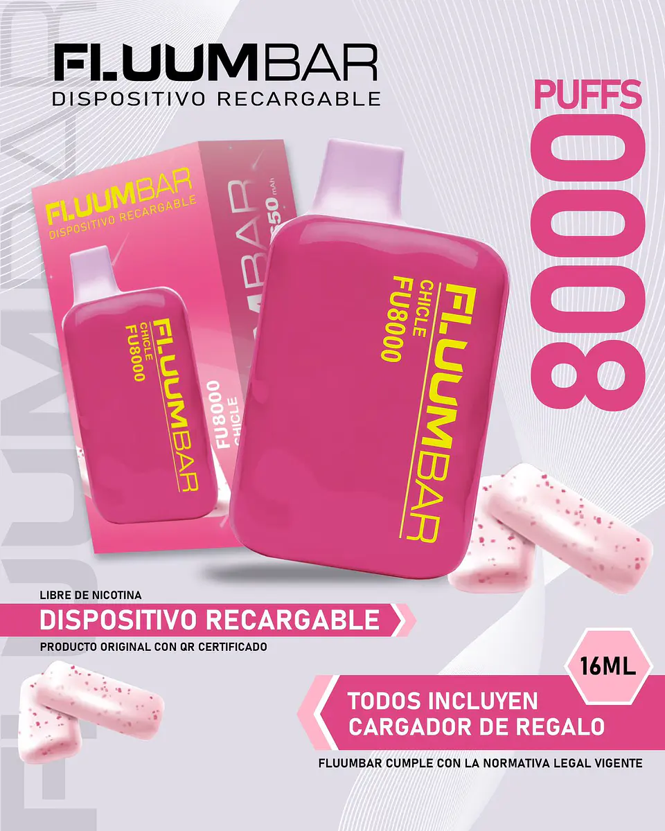 Vaporizador Desechable Fluumbar 8.000 Puffs  8