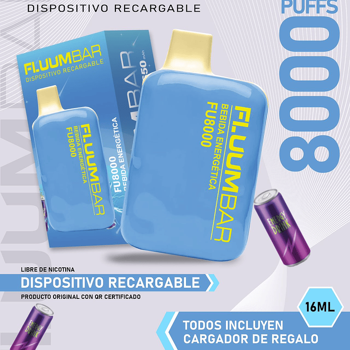 Fluumbar 8.000 Puffs Vaporizador Desechable  9