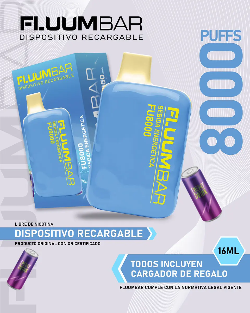 Vaporizador Desechable Fluumbar 8.000 Puffs  9