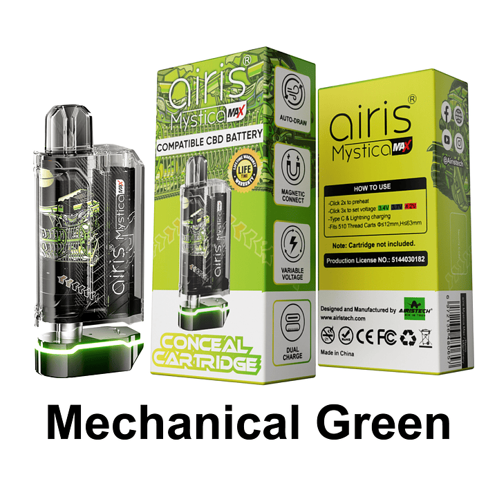 Vaporizador Bateria Airis Mystica Max Para Cartridges 510 4