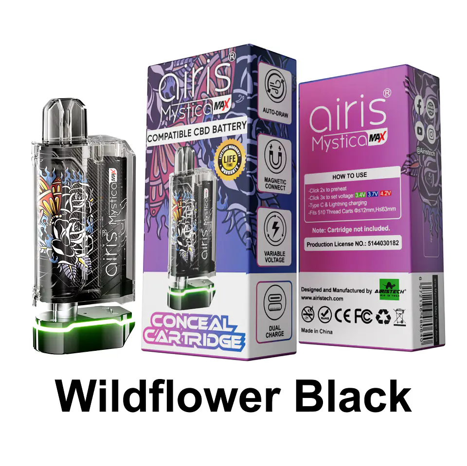 Vaporizador Bateria Airis Mystica Max Para Cartridges 510 10