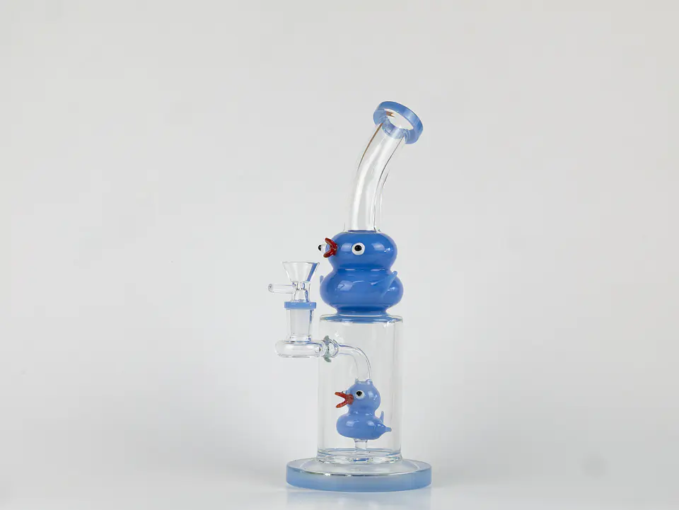 Bong Pyrex Unico | Blue Duck 30cm | + Quemador Gratis 1