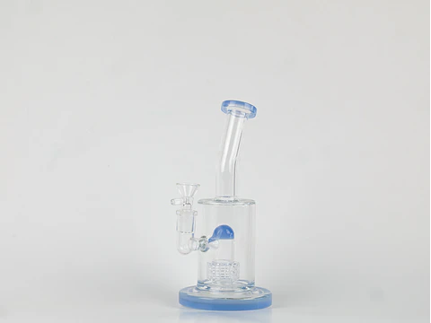 Bong Pyrex Blue Grid Compact 22cm 850g ( Extra Grueso )
