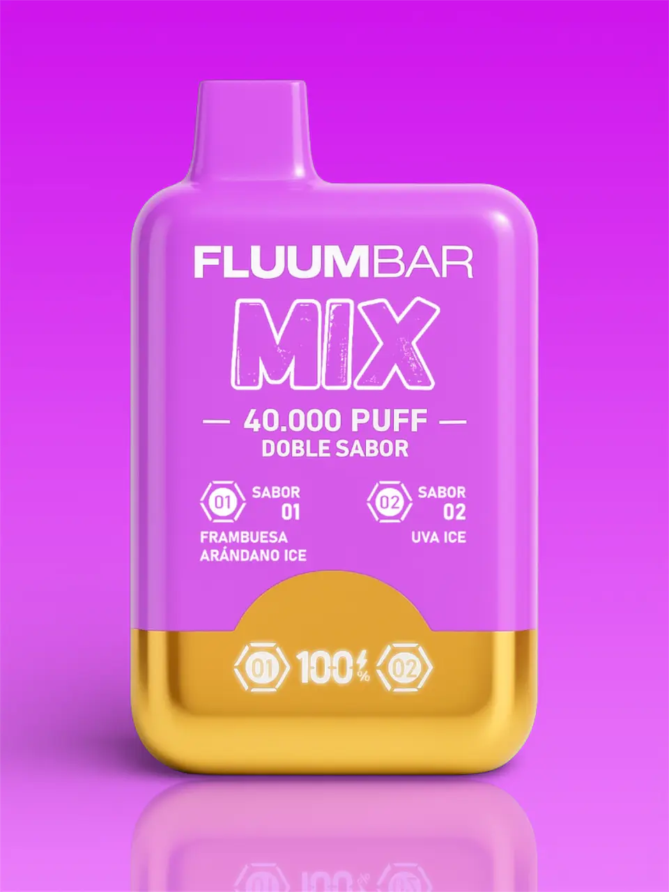 Vaporizador Fluumbar Mix 40.000 Puffs ( Doble Sabor )  3