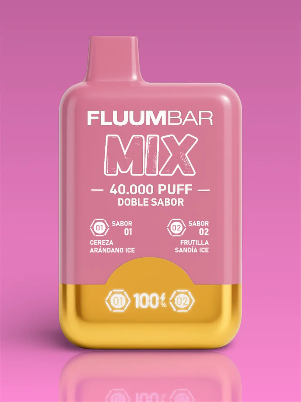Vaporizador Fluumbar Mix 40.000 Puffs ( Doble Sabor )  1