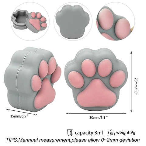 Contenedor de silicona 3ml Paws