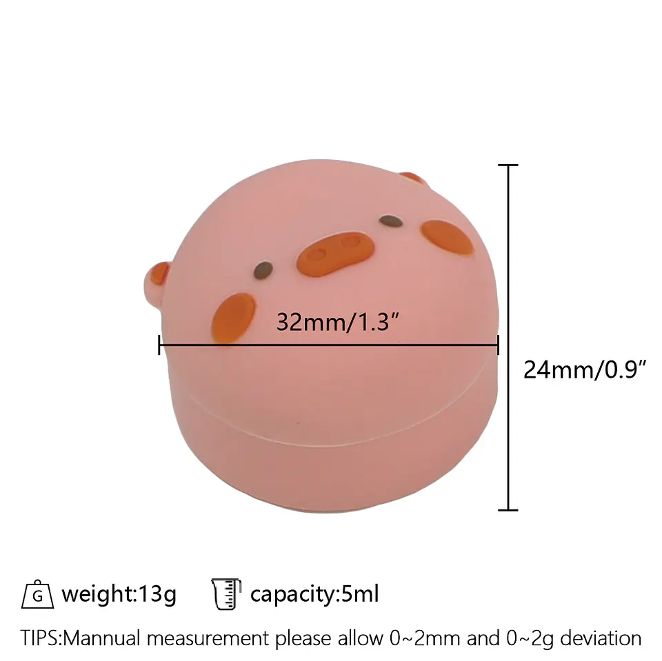 Contenedor de Silicona Antiadherente Cerdito 5ml 2