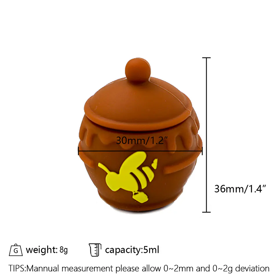 Contenedor de Silicona Antiadherente Honey Pot 5ml 3