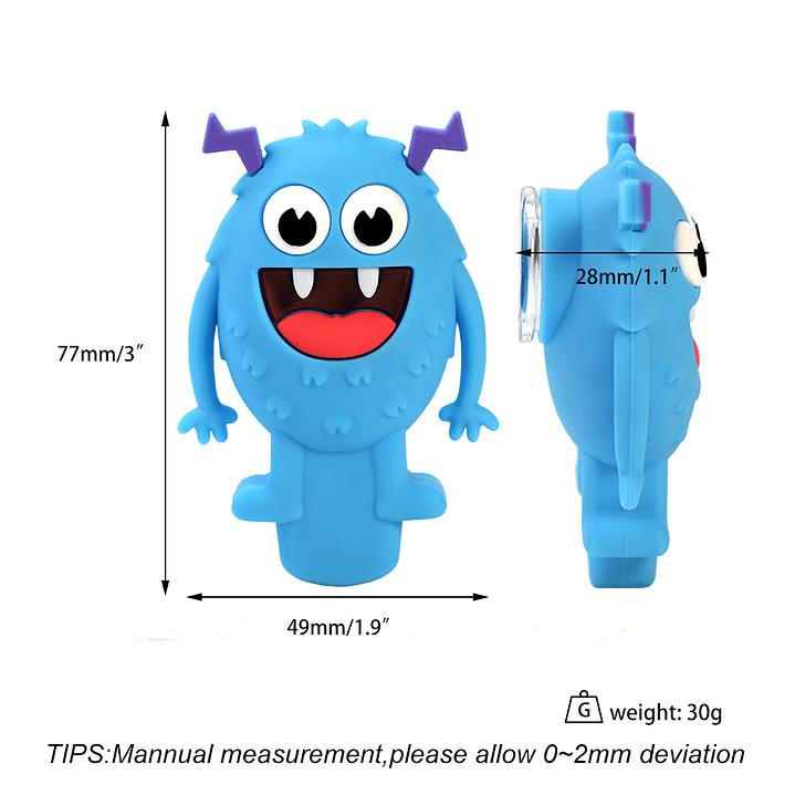 Pipa de Silicona Monster 2