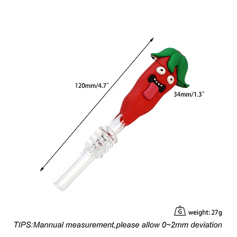 Nectar Collector Chili – Dab Straw de Silicona