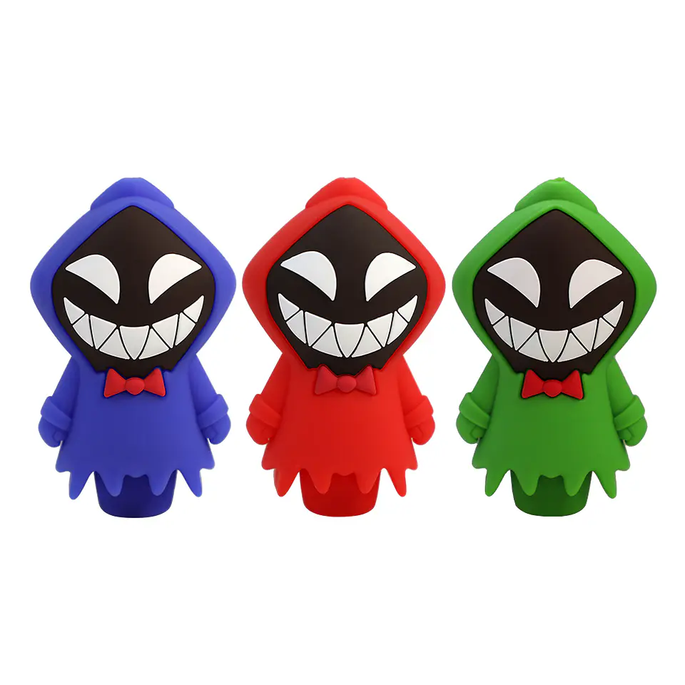 Pipa de Silicona Cartoon Hooded – Bowl de Vidrio 1