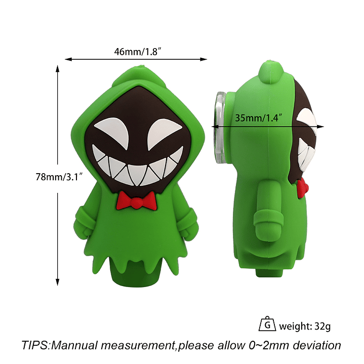 Pipa de Silicona Cartoon Hooded – Bowl de Vidrio 3