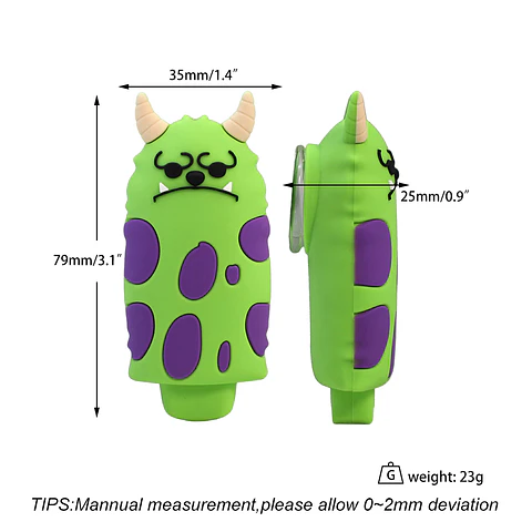 Pipa de Silicona Monster Sad con Bowl de Vidrio