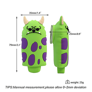 Pipa de Silicona Monster Sad con Bowl de Vidrio