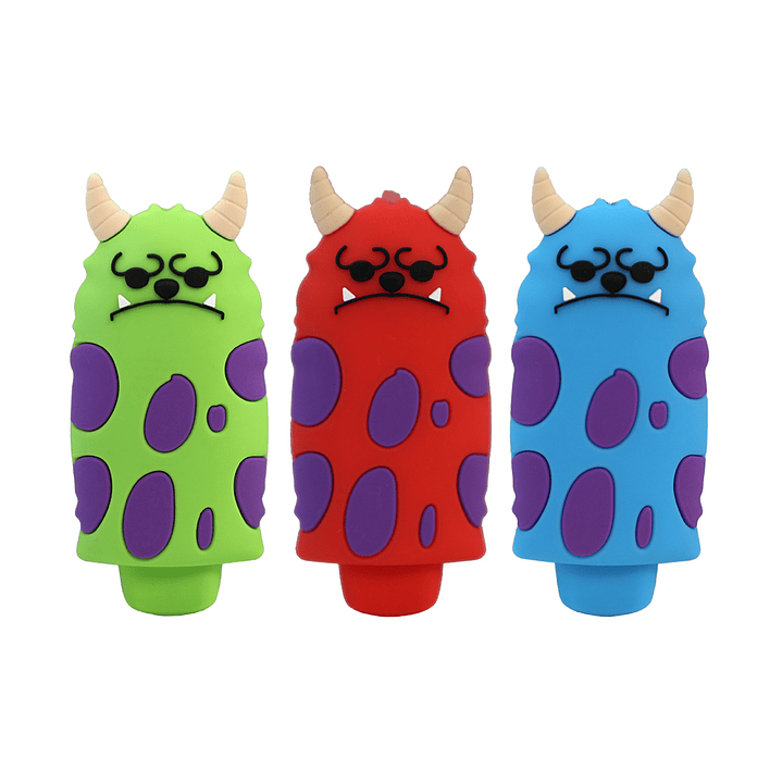 Pipa de Silicona Monster Sad con Bowl de Vidrio 2