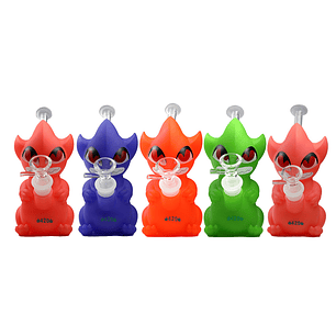 Bong Devil de Silicona con Bowl de Vidrio