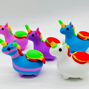 🦄 Bong de Silicona Unicornio – Resistente, portátil y con estilo