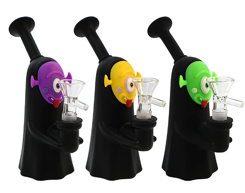 Bong de Silicona Cartoon con Bowl de Pyrex 