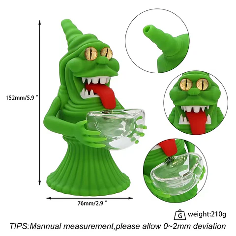 Bong Silicona Monster Slime con Cámara de Pyrex 