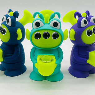 Pipa de Silicona Alien Triple Ojo