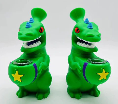 Pipa de Silicona Dinosaurio Cartoon