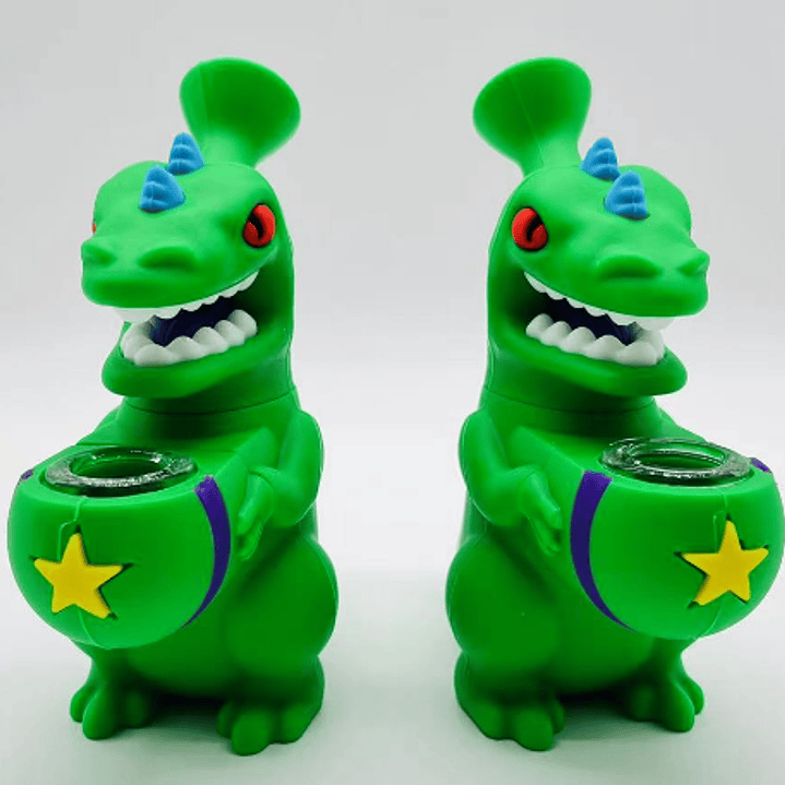 Pipa de Silicona Dinosaurio Cartoon 1