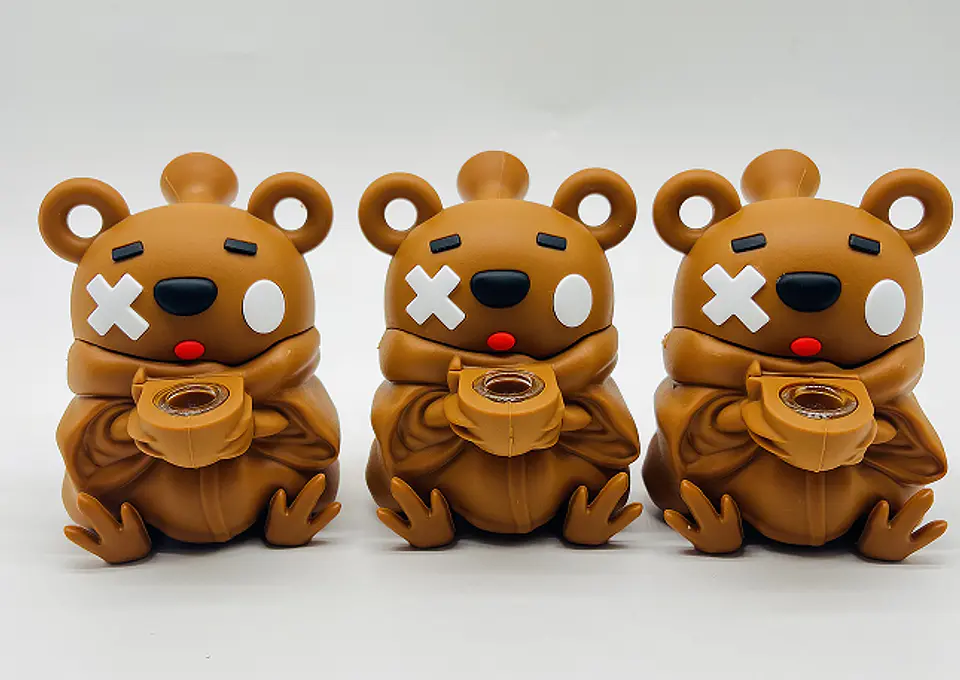 Pipa de Silicona Bear Cartoon 1
