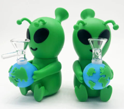 Bong de Silicona Alien Planeta