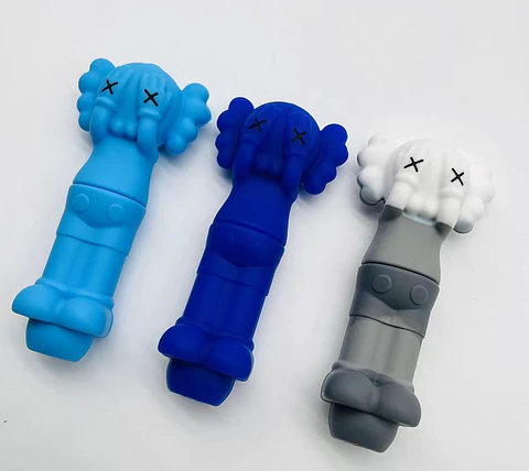 Pipa Silicona Cartoon Blue