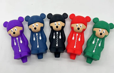 Pipa Silicona Cartoon Colores