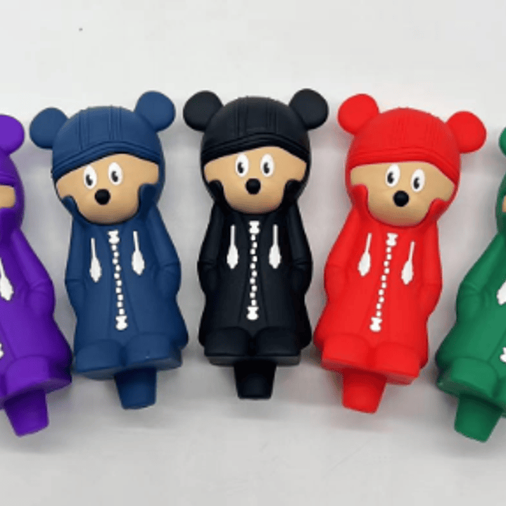 Pipa Silicona Cartoon Colores 1