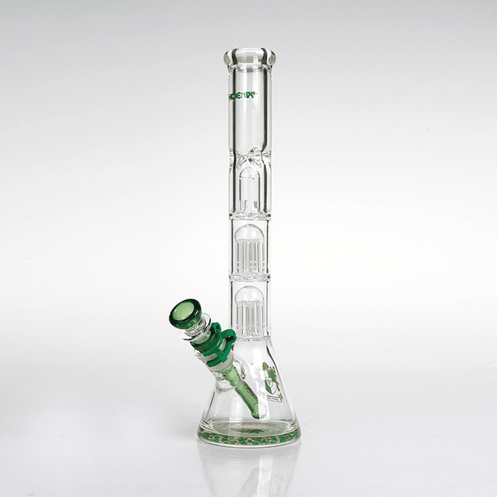 Bong de Vidrio Phoenix Triple Percolador 33cms 1