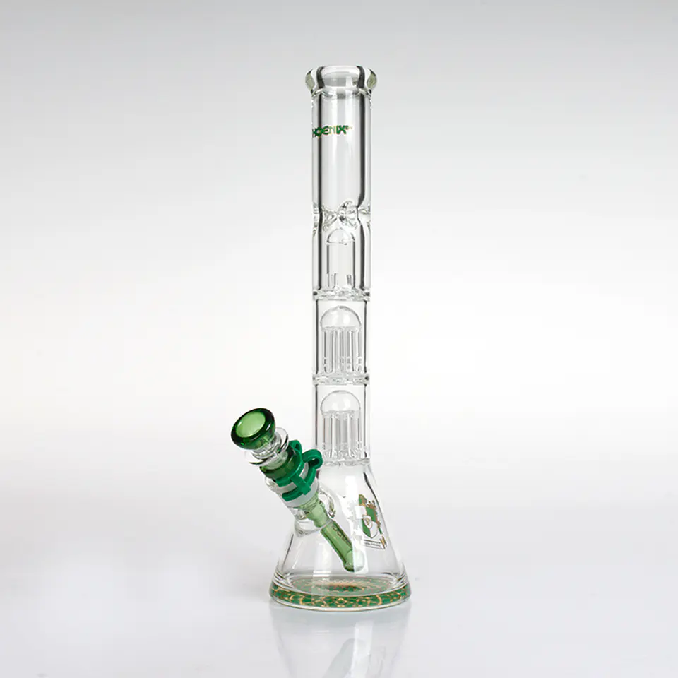 Bong de Pyrex Phoenix Triple Percolador 33cms 1