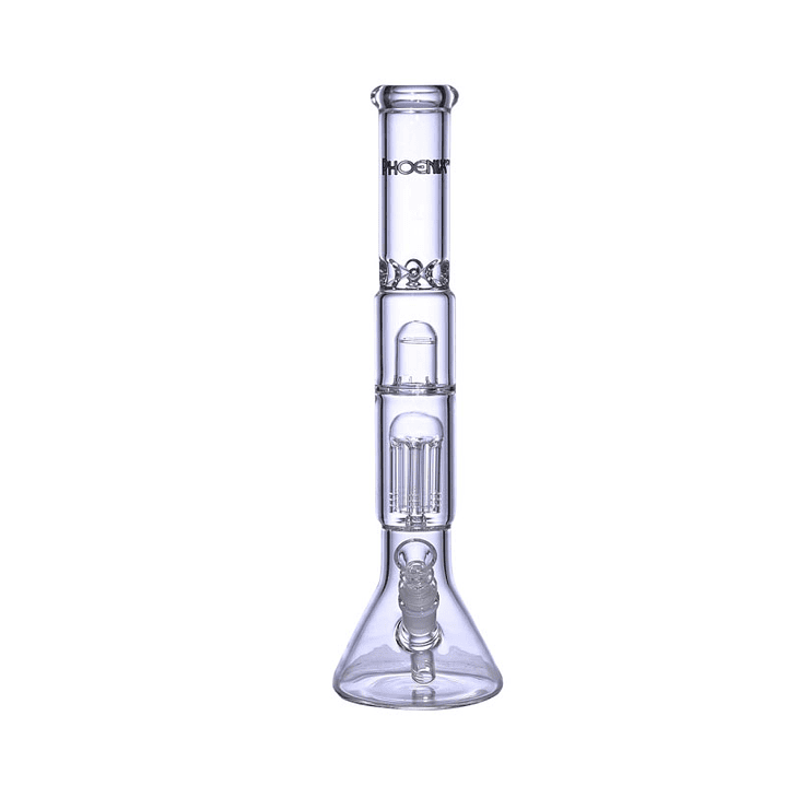 Bong de Vidrio Phoenix Triple Cámara 38cms 1