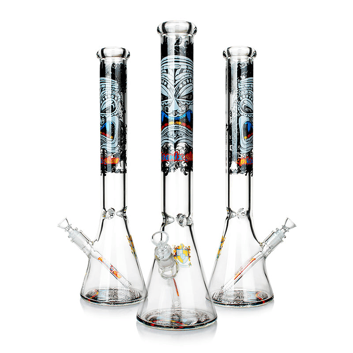 Bong de Vidrio Phoenix Star Tribal – Bong Beaker de Pyrex con Downstem Difusor 45cms 1