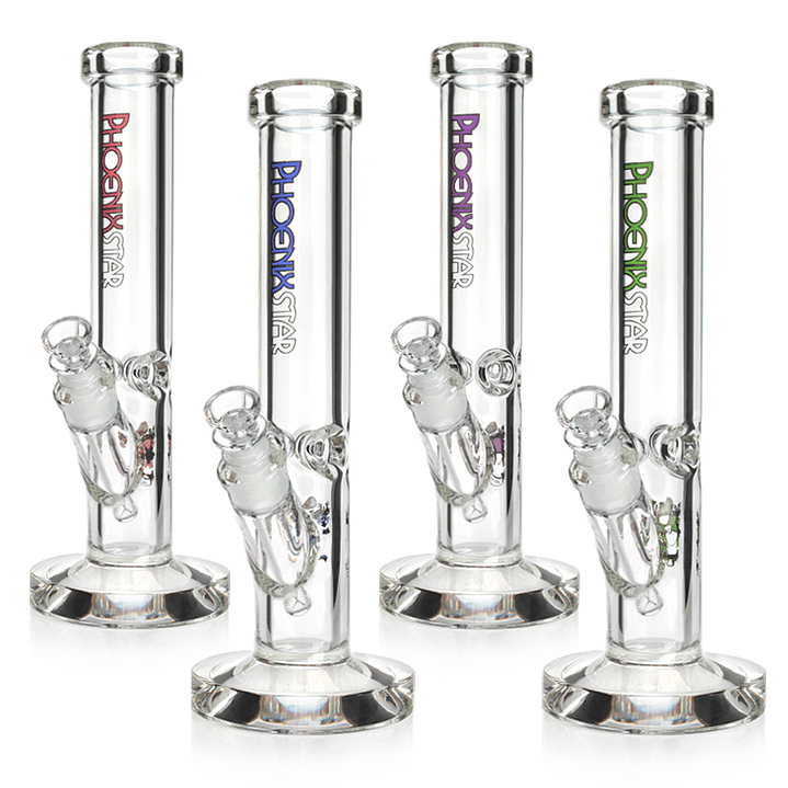 Bong de Vidrio Phoenix Star Straight – Bong Cilíndrico de Borosilicato con Difusor 30cms 1