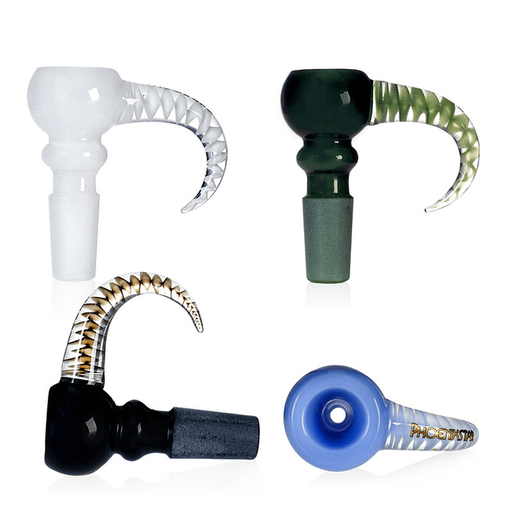 Bowl de Vidrio Phoenix Star Diseño Cuerno – Accesorio para Bong 14mm/18mm 1