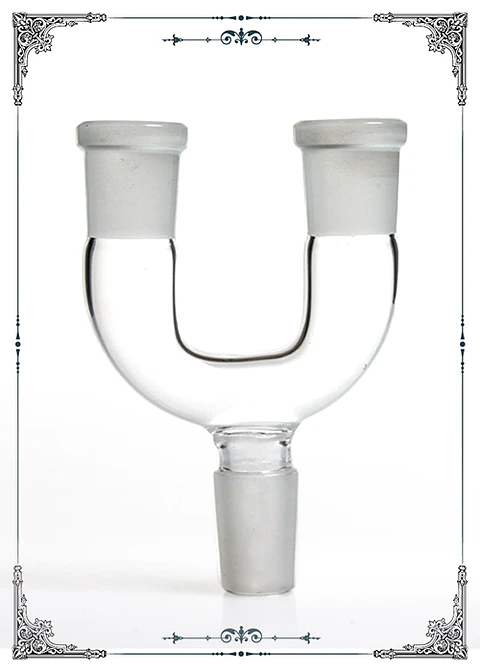 Adaptador de Pyrex en U para Dos Bangers – Doble Quemador 14mm/18mm