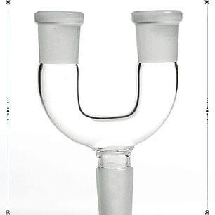 Adaptador de Vidrio en U para Dos Bangers – Doble Quemador 14mm/18mm