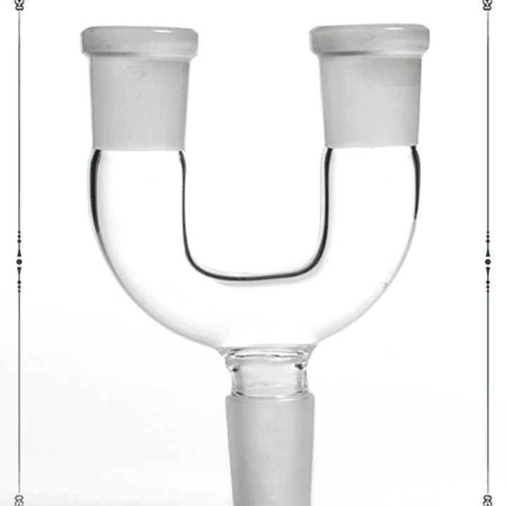 Adaptador de Vidrio en U para Dos Bangers – Doble Quemador 14mm/18mm 1