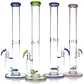 Bong de Pyrex Phoenix Star Recto con Perc y Asa – Bong Alto de Alta Filtración 43cms - Miniatura 1