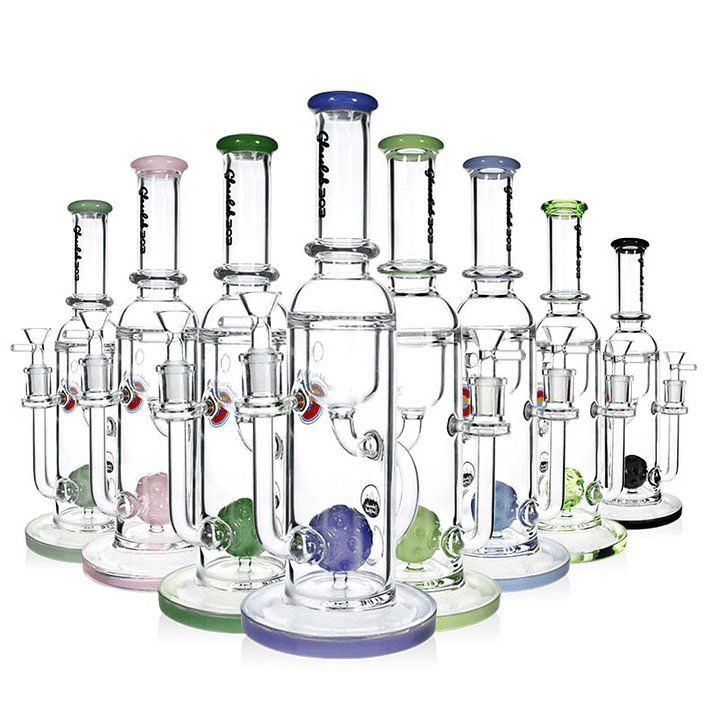Bong de Vidrio Phoenix Star Recycler con Perc Sphere – Bong Premium de Alta Filtración 30cms 1