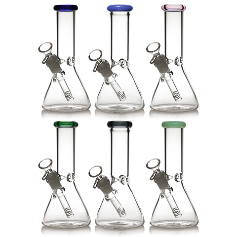 Bong de Pyrex Mini Beaker – Bong Compacto de Pyrex con Downstem 20cms