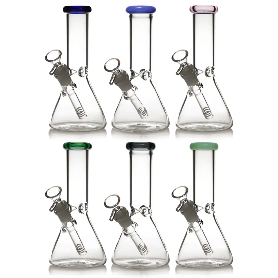 Bong de Pyrex Mini Beaker – Bong Compacto de Pyrex con Downstem 20cms 1