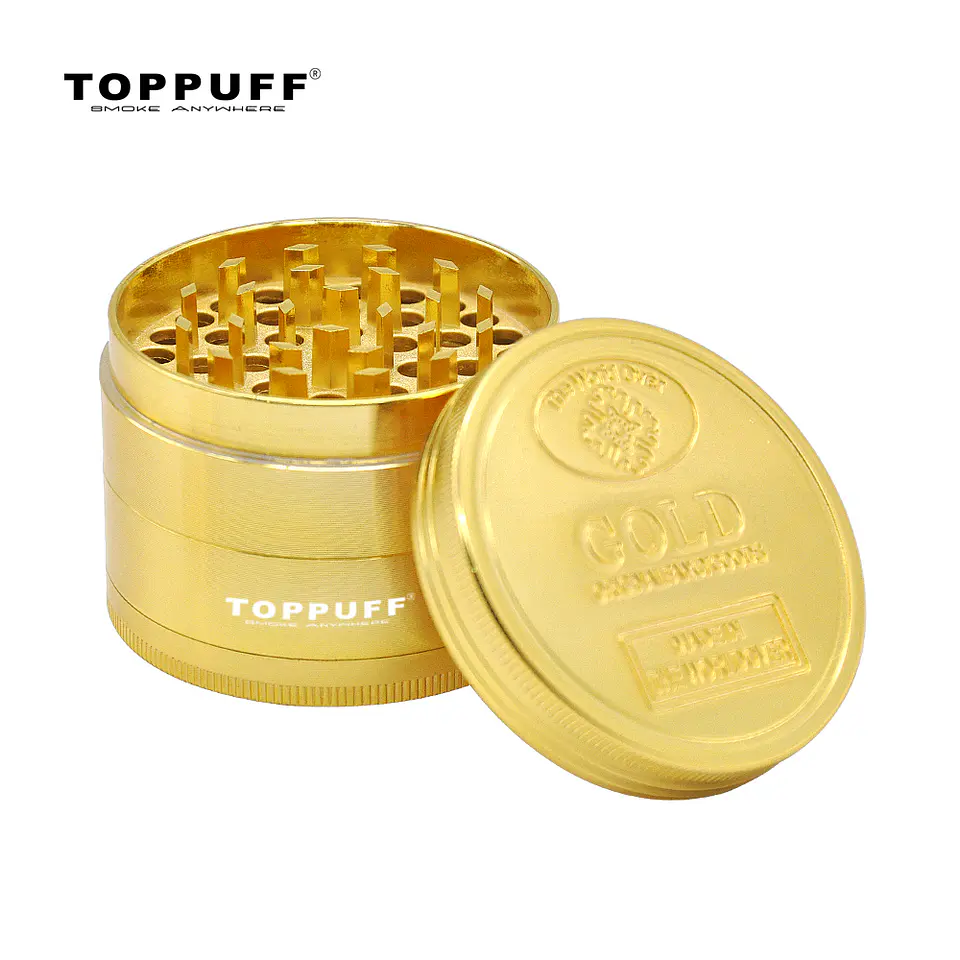 Moledor Metal Toppuff Gold - 4 Partes (50mm) 1