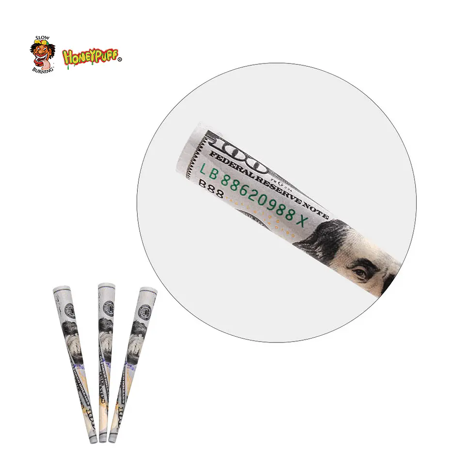 Conos Pre-enrolados Honeypuff 100 Dolares (Pack 3) 19
