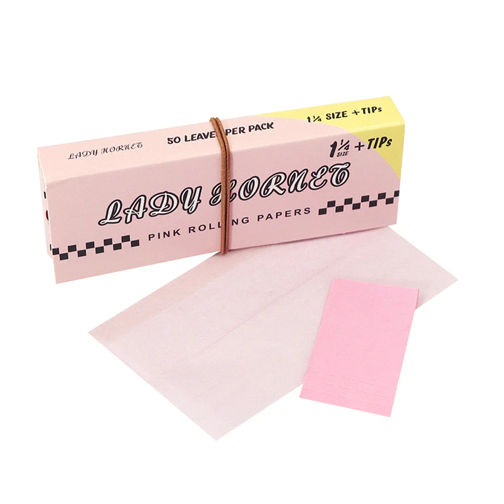 Papelillos Lady Hornet Pink 1 1/4 + Tips 2