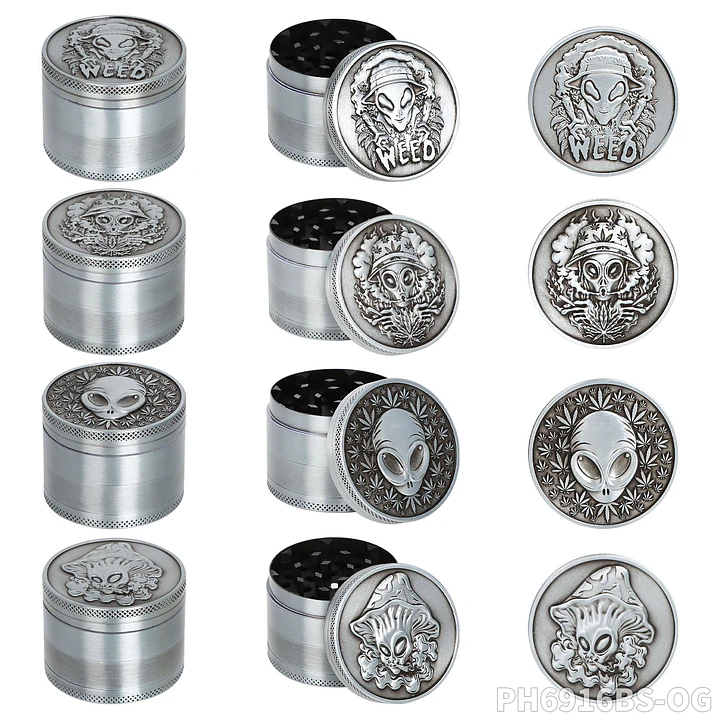 Grinder, Moledor de Metal Alien X OG Labs - 4 Partes (50mm) 7