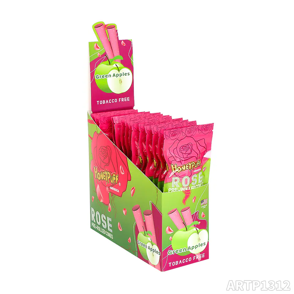 Cono Pre-rolado Honeypuff Rose Petal con Boquilla ( Pack x 2) 3
